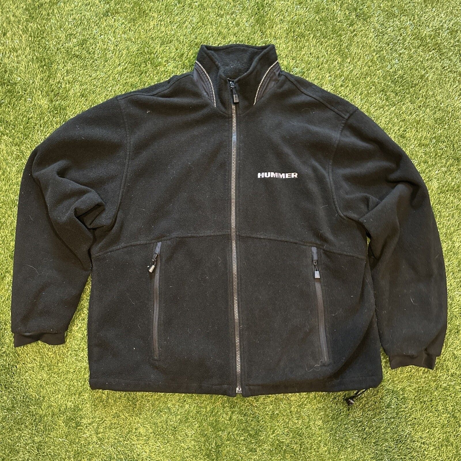 Vintage Hummer Fleece Jacket Mens Large North End All Climate Wear Ezem System